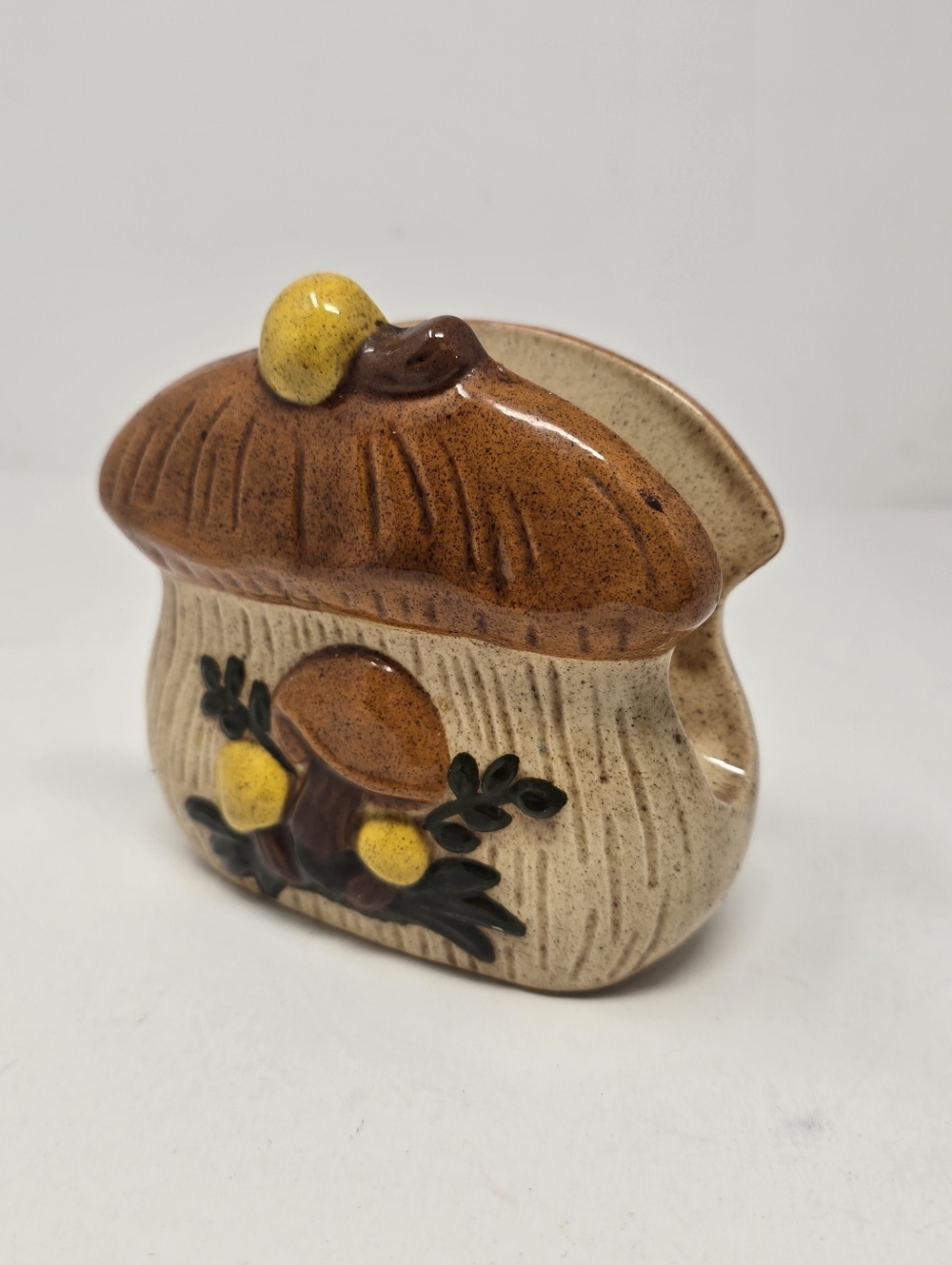Vintage Merry Mushroom 80s 70s Sears Napkin Holder